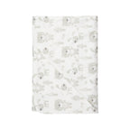 Beige and White Baby Blanket with Harness Slots