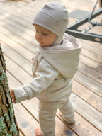 Beige Double-Layer Cotton Balaclava