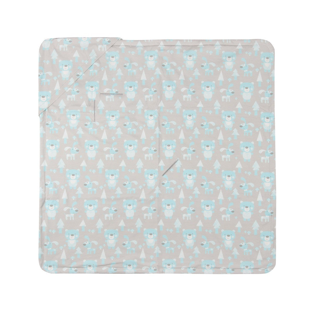 Blue Baby Blanket with Harness Slots