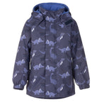 Blue Dinosaur Print Boys’ Spring Parka