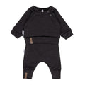 Children’s Merino Wool Top and Trousers Set – Dark Grey