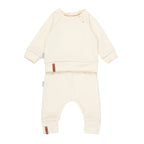 Children’s Merino Wool Top and Trousers Set – White