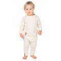 Children’s Merino Wool Top and Trousers Set – White