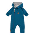 Cotton-Lined Merino Wool Baby Overall – Blue