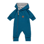Cotton-Lined Merino Wool Baby Overall – Blue
