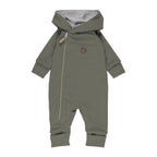 Cotton-Lined Merino Wool Baby Overall – Khaki