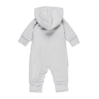 Cotton-Lined Merino Wool Baby Overall – Light Grey