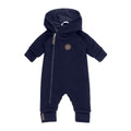 Cotton-Lined Merino Wool Baby Overall – Navy Blue