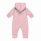 Cotton-Lined Merino Wool Baby Overall – Pink