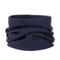Dark Blue Single-Layer Merino Wool Tube Scarf