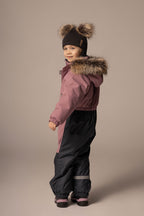 Dark Grey Merino Wool Double Pom-Pom Balaclava