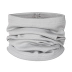 Grey Single-Layer Merino Wool Tube Scarf