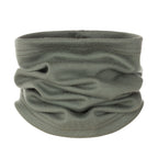 Khaki Green Single-Layer Merino Wool Tube Scarf