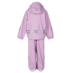 Kids’ Rain Jacket and Dungaree Set – Lilac and Pink