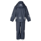 Kids’ Rain Jacket and Dungaree Set – Navy Blue