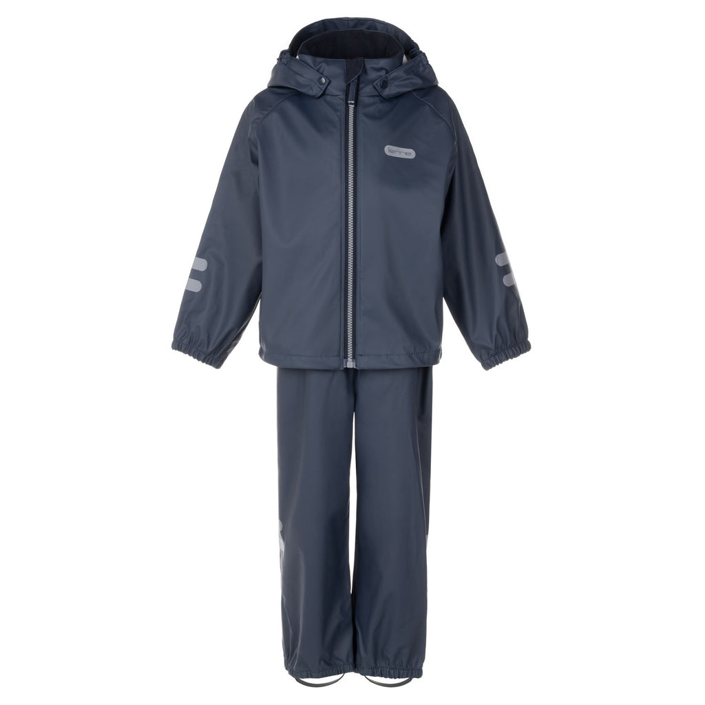 Kids’ Rain Jacket and Dungaree Set – Navy Blue