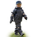 Kids’ Rain Jacket and Dungaree Set – Navy Blue