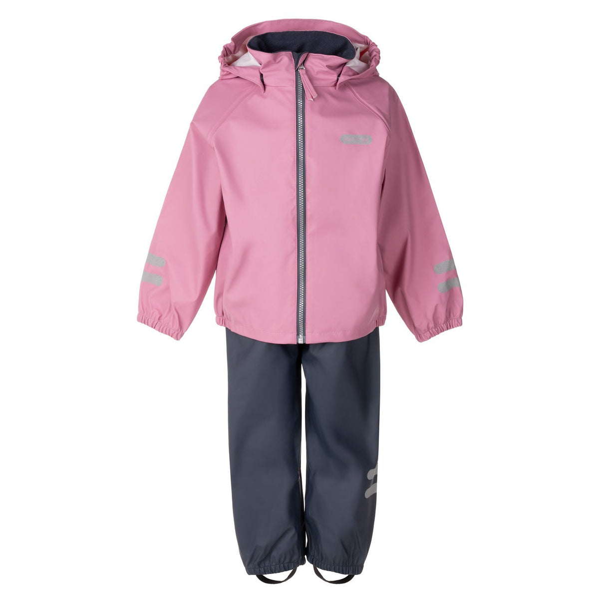 Kids’ Rain Jacket and Dungaree Set – Pink and Blue