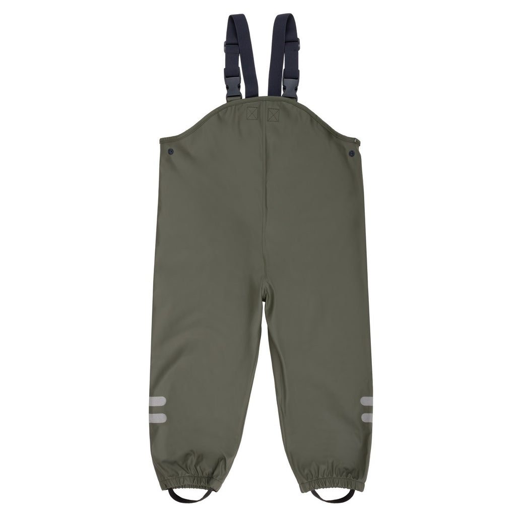 Kids’ Waterproof Rain Dungarees – Green