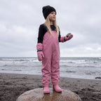 Kids’ Waterproof Rain Dungarees – Pink
