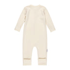 Merino Wool Baby Overall – White