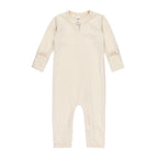 Merino Wool Baby Overall – White