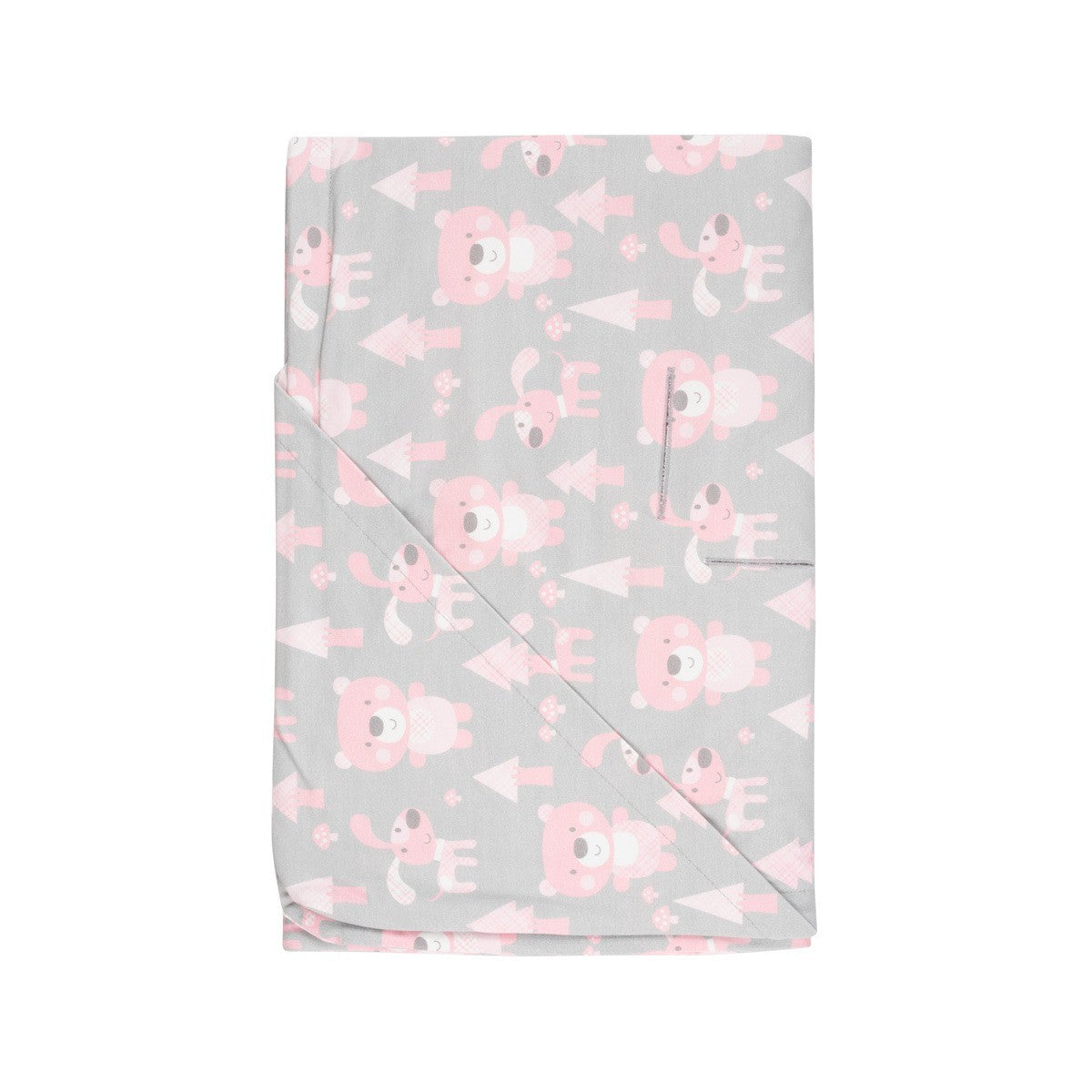 Pink Baby Blanket with Harness Slots