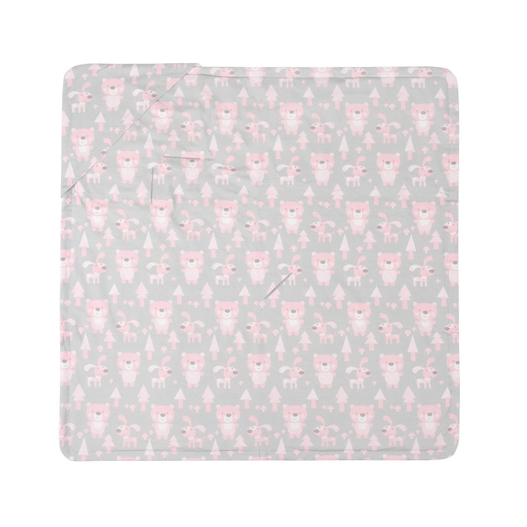 Pink Baby Blanket with Harness Slots