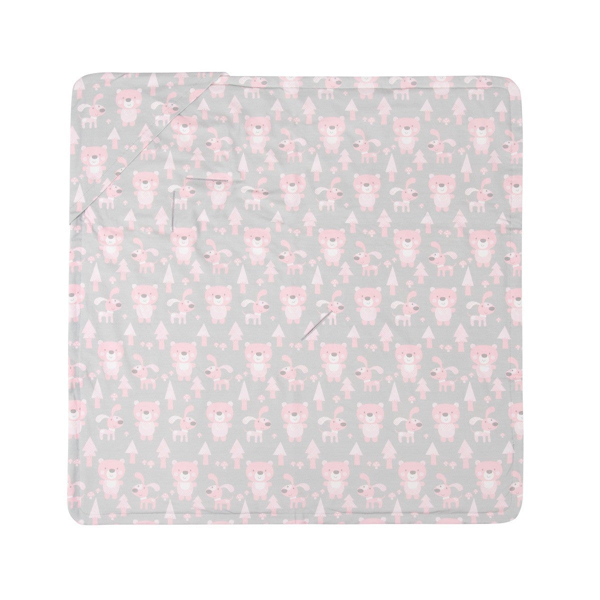 Pink Baby Blanket with Harness Slots