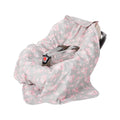Pink Baby Blanket with Harness Slots