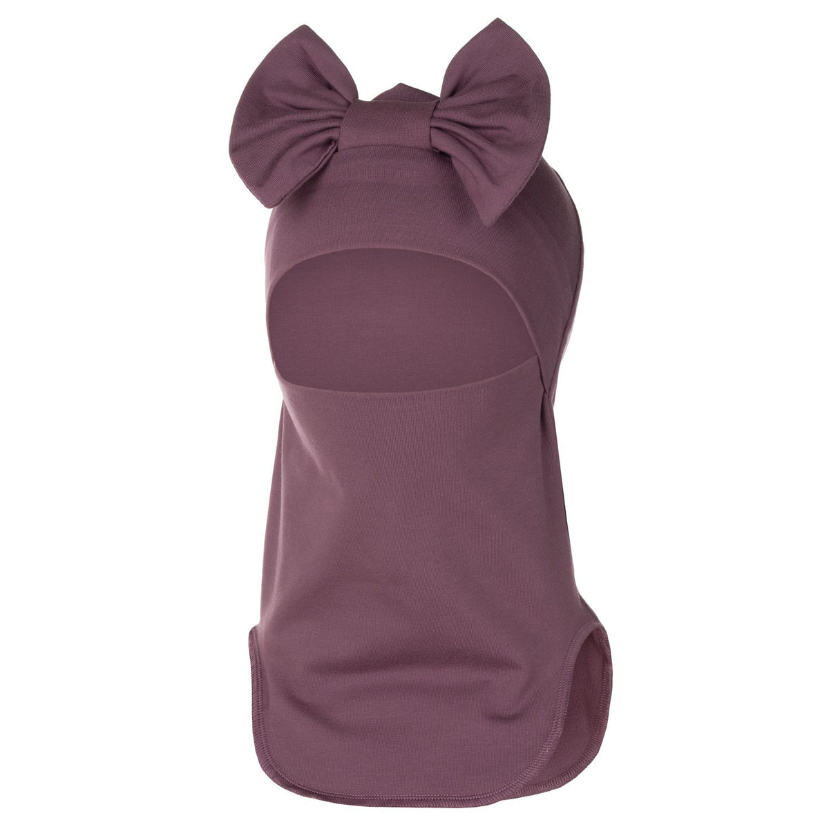 Lilac Cotton Balaclava with Bow