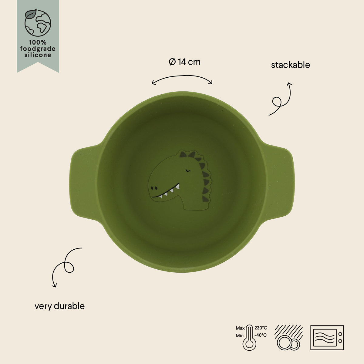 Silicone Bowl for Kids - Mr. Dino