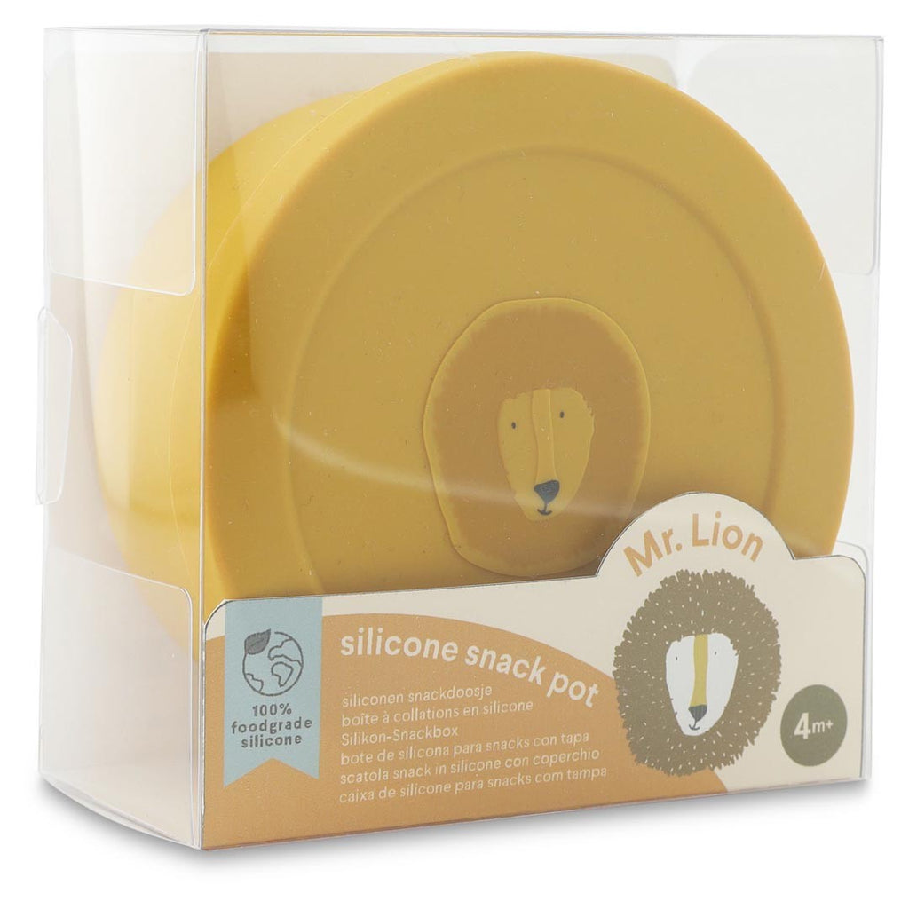 Silicone Snack Container with Lid - Mr. Lion