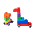 Soft Blocks Set With Wheels - 21 pcs 