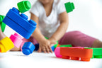 Soft Blocks Set With Wheels - 14 pcs
