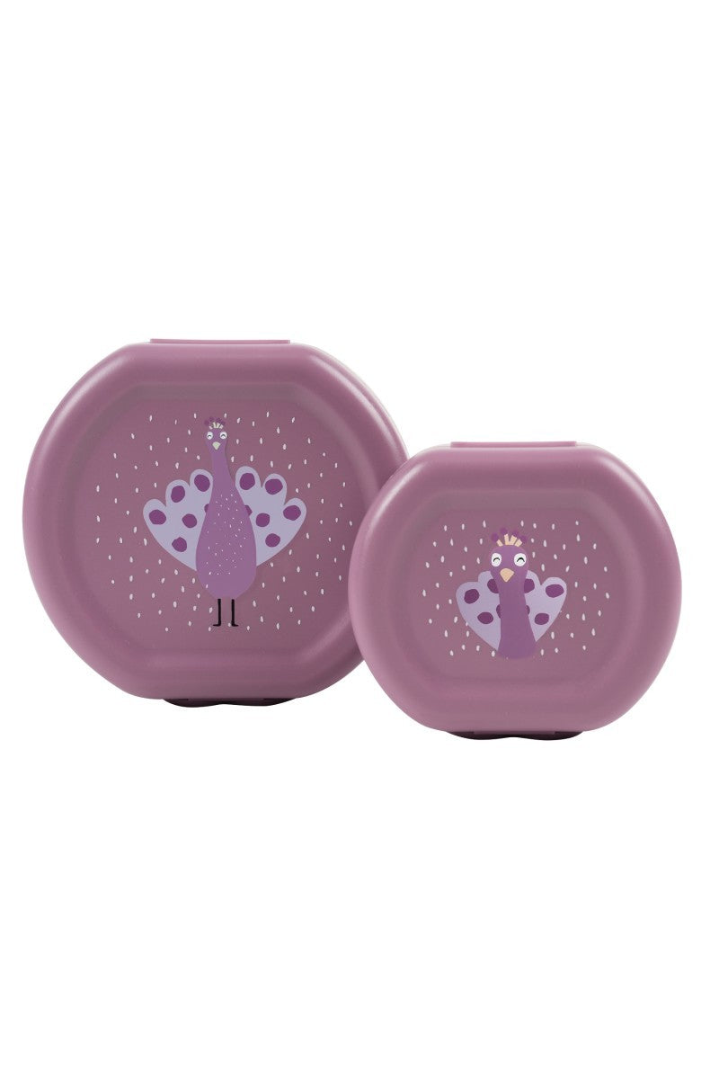Snack Boxes with Clips, 2-Piece Set – Mrs. Peacock