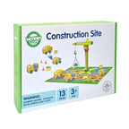 Wooden Construction Site With Vehicles